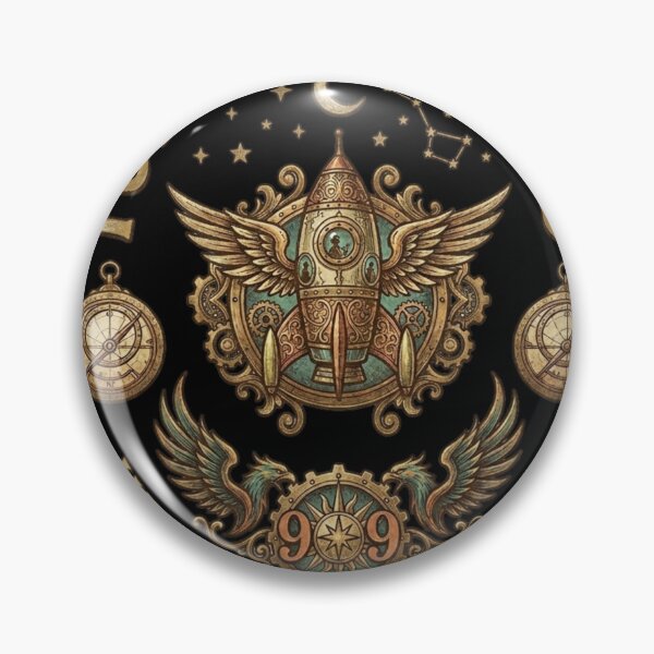 Item preview, Vintage Mystical Steampunk Compass Urban Streetwear designed and sold by RoyalDeluxGo.