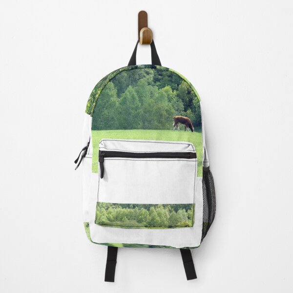 Item preview, Lone Grazer in Summer Hills - Pastoral Landscape Print designed and sold by NightlarkS.