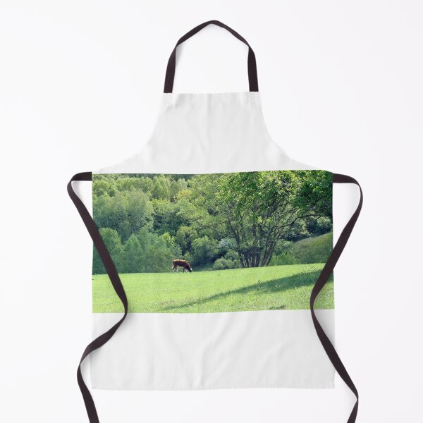 Item preview, Lone Grazer in Summer Hills - Pastoral Landscape Print designed and sold by NightlarkS.