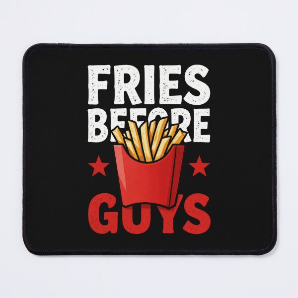 Item preview, "Fries Before Guys" t-shirt with fun french fries graphic. designed and sold by myfunnyshirt.