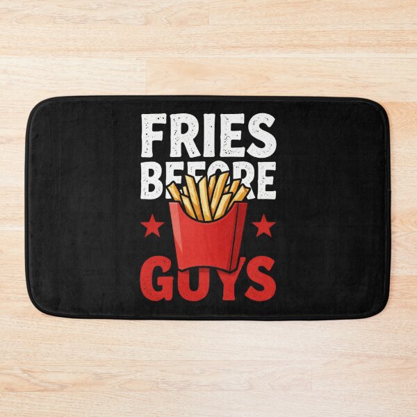 Item preview, "Fries Before Guys" t-shirt with fun french fries graphic. designed and sold by myfunnyshirt.