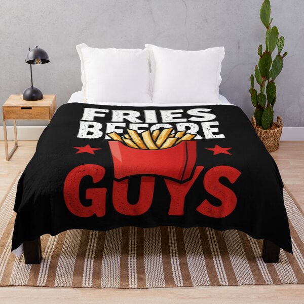 Item preview, "Fries Before Guys" t-shirt with fun french fries graphic. designed and sold by myfunnyshirt.
