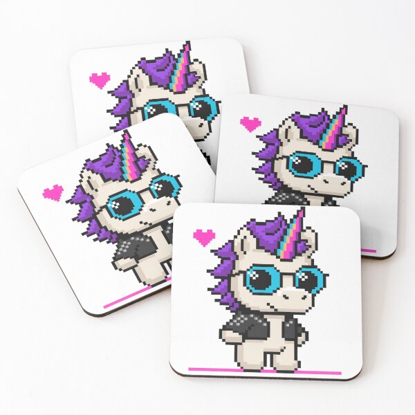 Item preview, Synthwave Pixel Unicorn designed and sold by KungPowUnicorn.