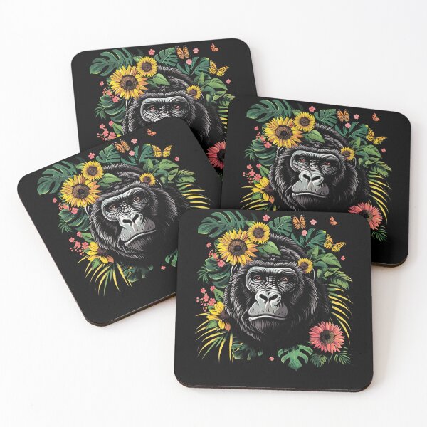 Item preview, Funny Gorilla Floral Colorful Boys Girls Kids designed and sold by rafaeltto.