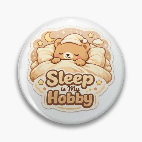 Item preview, Sleepy Bear Sticker Kawaii Cozy Meme Aesthetic for Nap Lovers & Introverts designed and sold by CutePrintCorner.