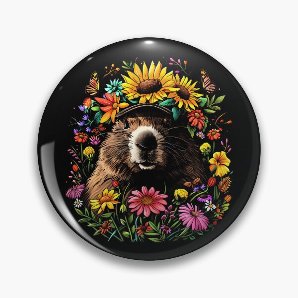Item preview, Funny Groundhog Floral Colorful Boys Girls Kids designed and sold by rafaeltto.