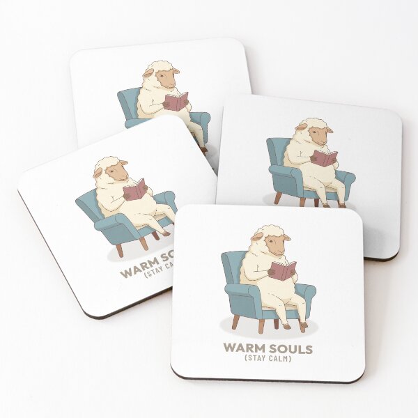Item preview, Retro Sheep Reading Book Vintage Aesthetic Art designed and sold by COZY VINTAGE animal.