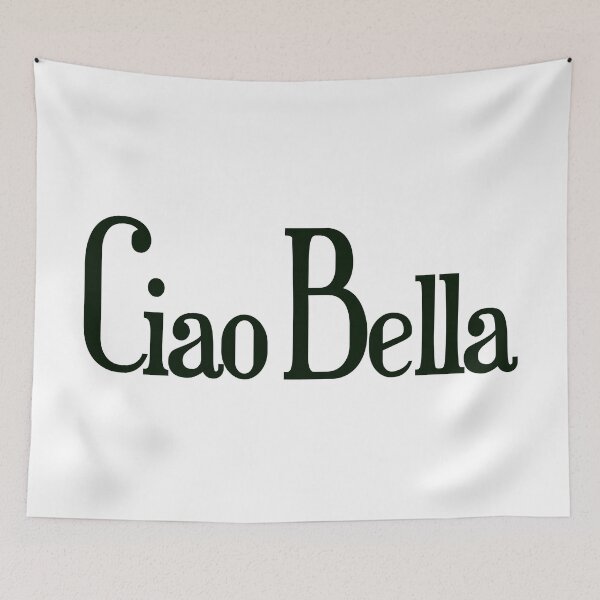 Item preview, Ciao Bella – Italian Lover Minimal Quote Design designed and sold by EmeraldeaArt.