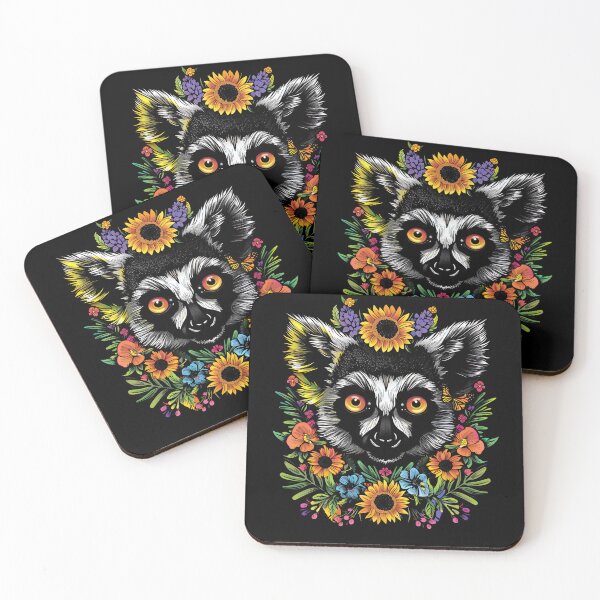 Item preview, Funny Lemur Floral Colorful Boys Girls Kids designed and sold by rafaeltto.