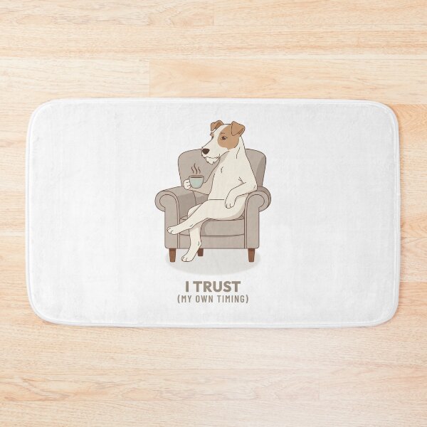 Item preview, Cozy Jack Russell Terrier Drinking Coffee Retro Art designed and sold by Cozy Vintage Animal.
