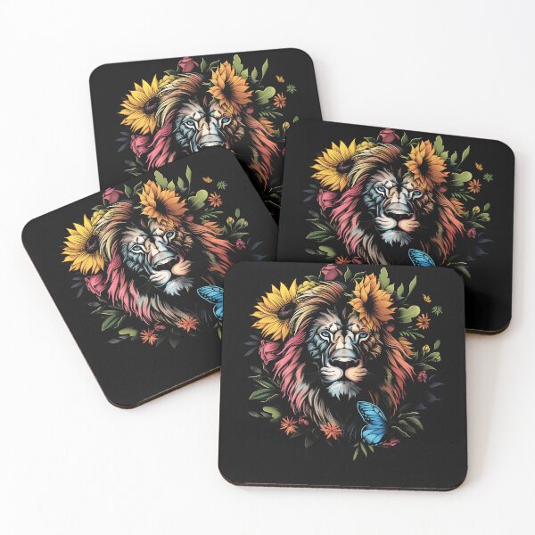 Item preview, Funny Lion Floral Colorful Boys Girls Kids designed and sold by rafaeltto.