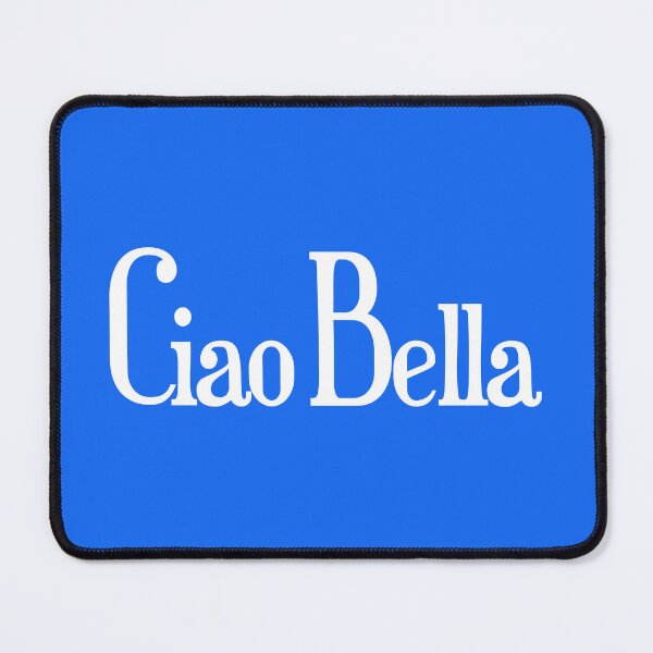 Item preview, Ciao Bella – Italian Lover Minimal white Quote Design designed and sold by EmeraldeaArt.