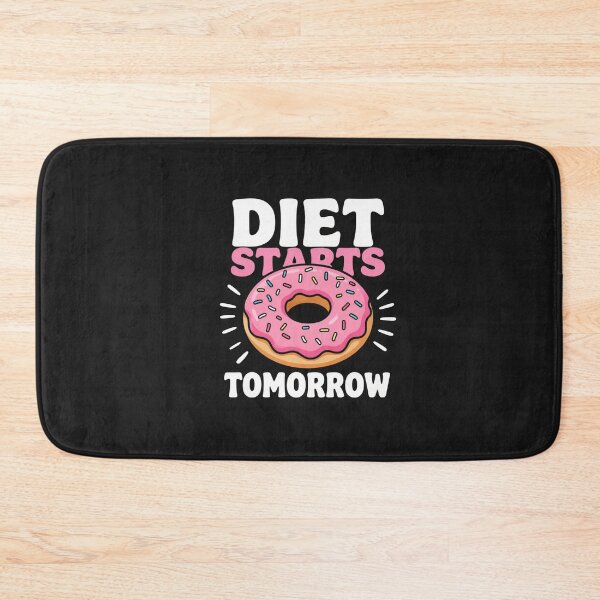 Item preview, Diet Starts Tomorrow - Funny Donut T-Shirt Design designed and sold by myfunnyshirt.