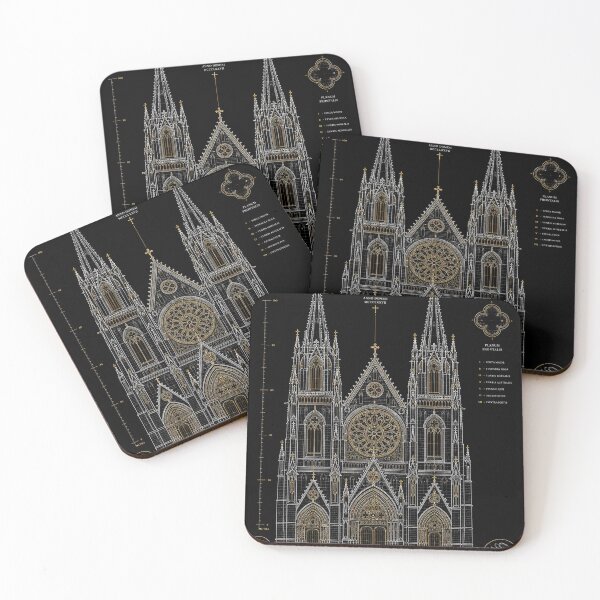 Item preview, Gothic Cathedral Architectural Blueprint Drawing designed and sold by rygenr8.