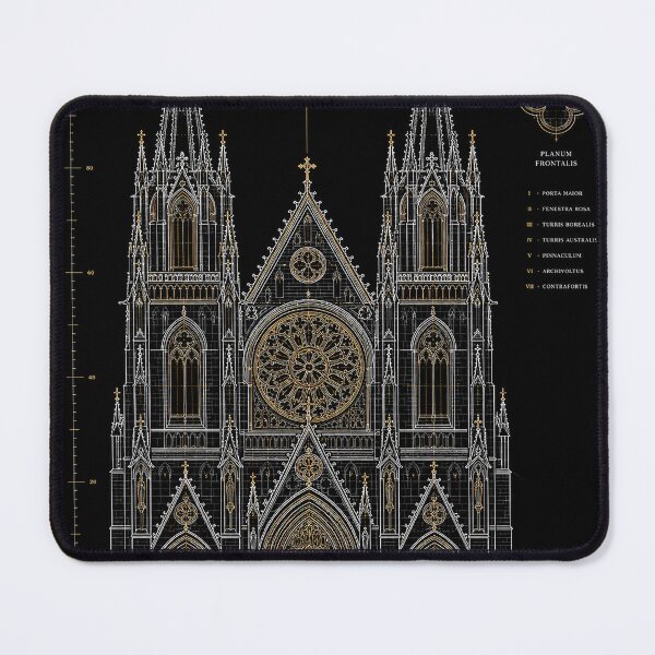 Item preview, Gothic Cathedral Architectural Blueprint Drawing designed and sold by rygenr8.