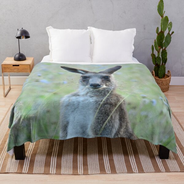Item preview, Kangaroo amongst the Flowering Weeds designed and sold by photosbymia.