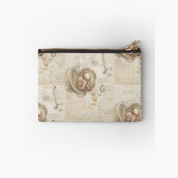 Item preview, Leonardo da Vinci Fetus in the Womb Anatomy Study – Renaissance Anatomical Drawing designed and sold by artofuniverse.