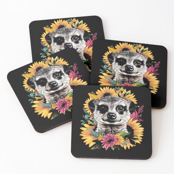 Item preview, Funny Meerkat Floral Colorful Boys Girls Kids designed and sold by rafaeltto.