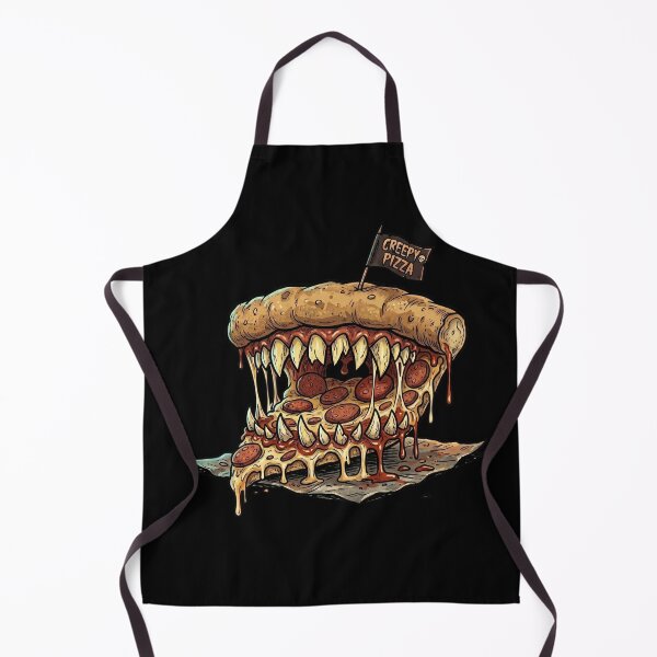 Item preview, Creepy Pizza — Terrifying Cartoon-Style Pizza designed and sold by David Mateo ArtWorks.