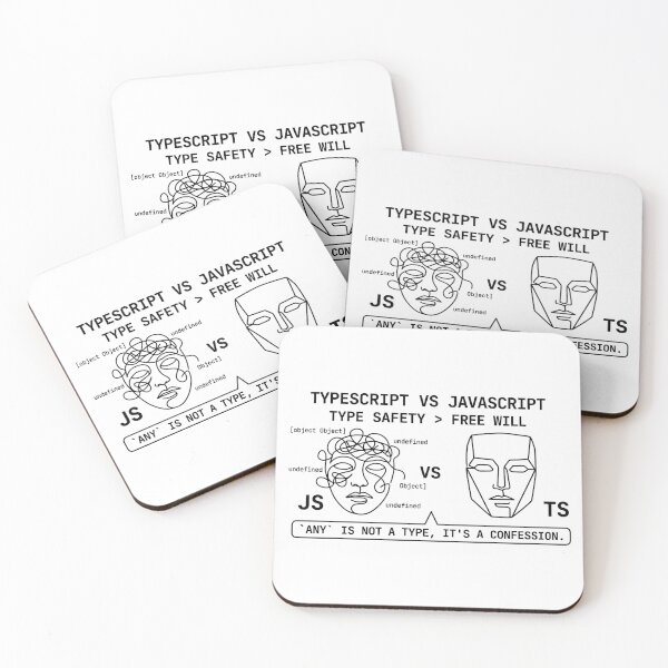 Item preview, TypeScript vs. JavaScript designed and sold by YOU SHOP NOW.