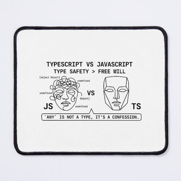 Item preview, TypeScript vs. JavaScript designed and sold by YOU SHOP NOW.