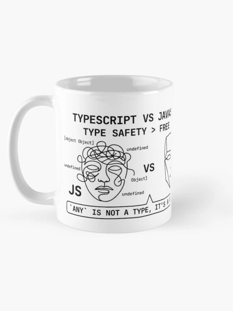 Thumbnail 5 of 6, Coffee Mug, TypeScript vs. JavaScript designed and sold by YOU SHOP NOW.