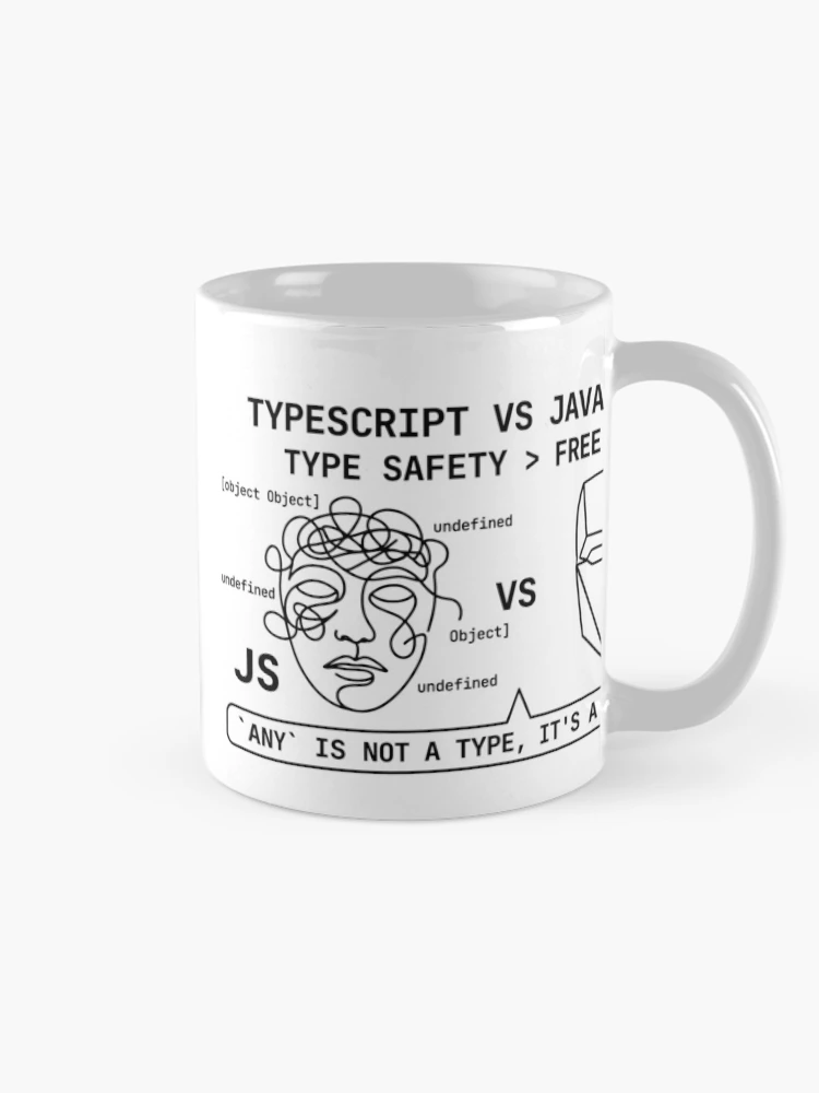 Thumbnail 3 of 6, Coffee Mug, TypeScript vs. JavaScript designed and sold by YOU SHOP NOW.