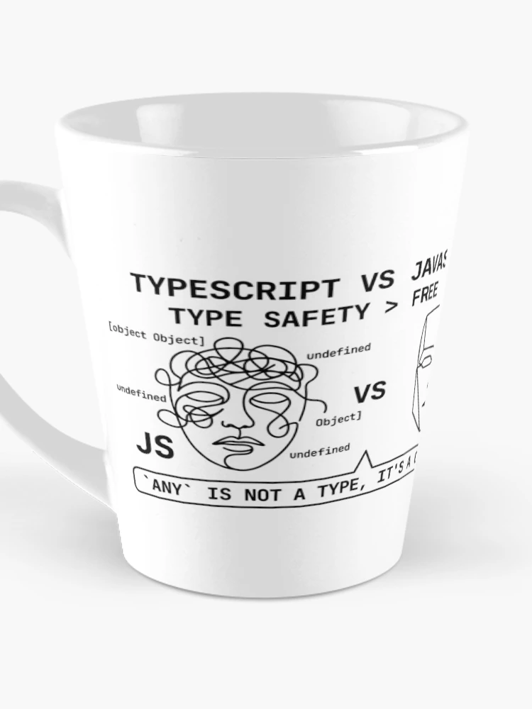 Thumbnail 3 of 4, Coffee Mug, TypeScript vs. JavaScript designed and sold by YOU SHOP NOW.