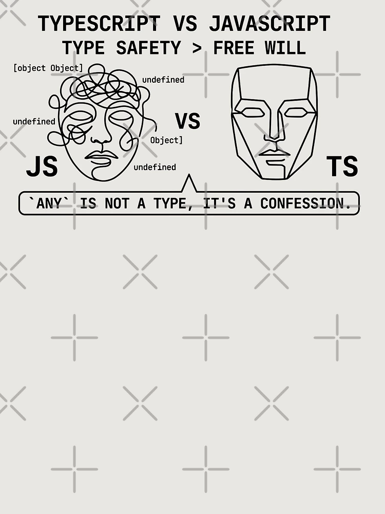 Thumbnail 6 of 6, Premium Oversized Sweatshirt, TypeScript vs. JavaScript designed and sold by YOU SHOP NOW.