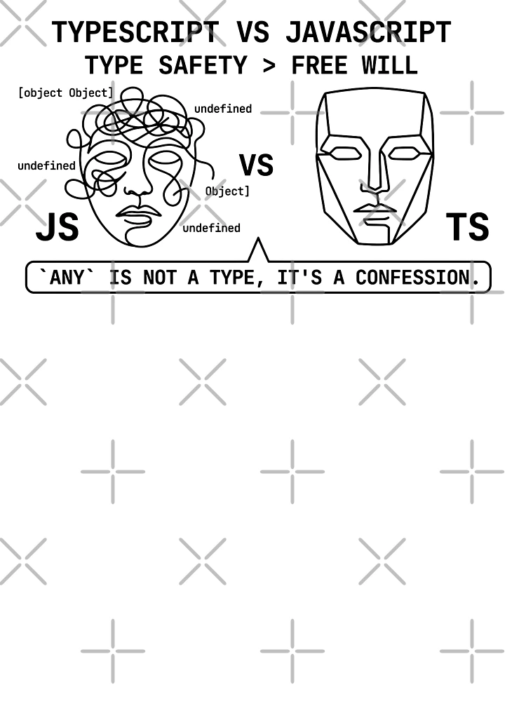 Aperçu 4 sur 4. T-shirt boxy avec l'œuvre TypeScript contre JavaScript créée et vendue par YOU SHOP NOW.