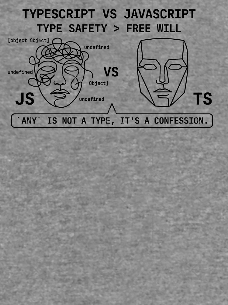 Thumbnail 6 of 6, Lightweight Sweatshirt, TypeScript vs. JavaScript designed and sold by YOU SHOP NOW.