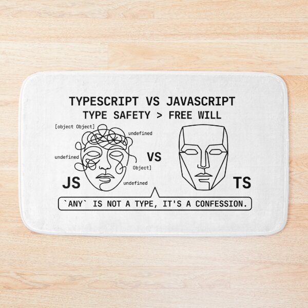 Item preview, TypeScript vs. JavaScript designed and sold by YOU SHOP NOW.