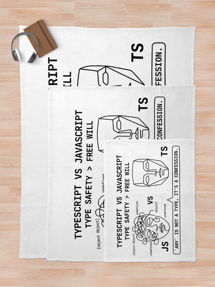 Thumbnail 5 of 6, Throw Blanket, TypeScript vs. JavaScript designed and sold by YOU SHOP NOW.