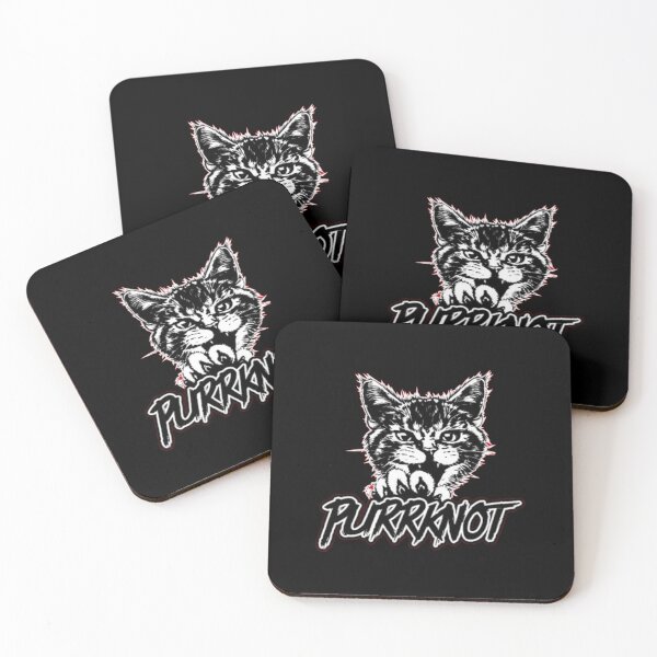 Item preview, Purrknot Funny Heavy Metal Cat Parody designed and sold by GenZFashion000.