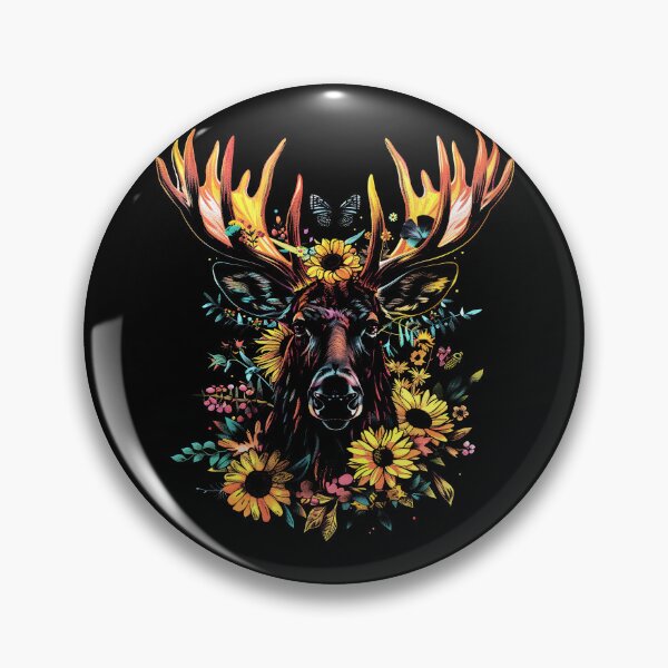 Item preview, Funny Moose Floral Colorful Boys Girls Kids designed and sold by rafaeltto.