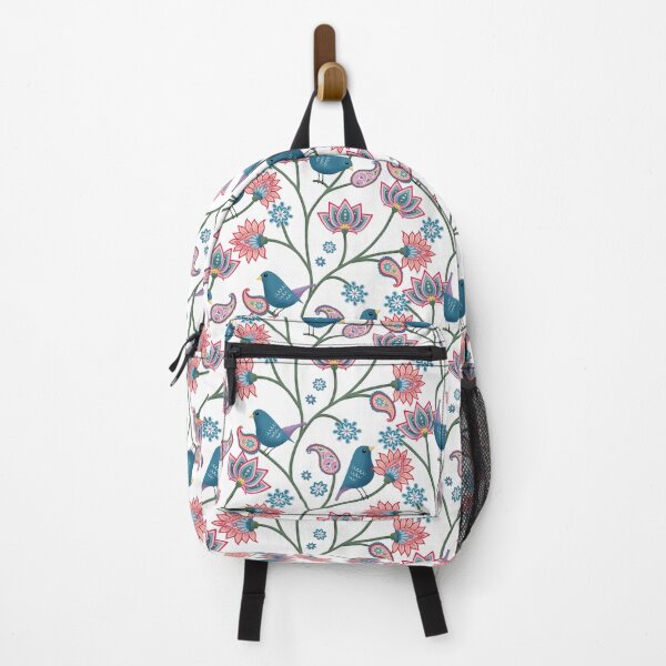 Item preview, Modern Folk Chintz Garden - white designed and sold by CJ Creations.