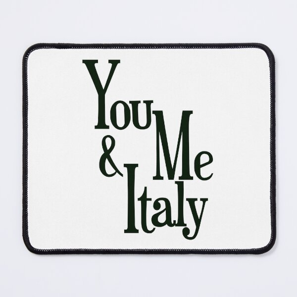 Item preview, You Me and Italy – Romantic Italy Lover Typography Design designed and sold by EmeraldeaArt.