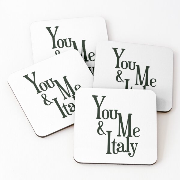 Item preview, You Me and Italy – Romantic Italy Lover Typography Design designed and sold by EmeraldeaArt.