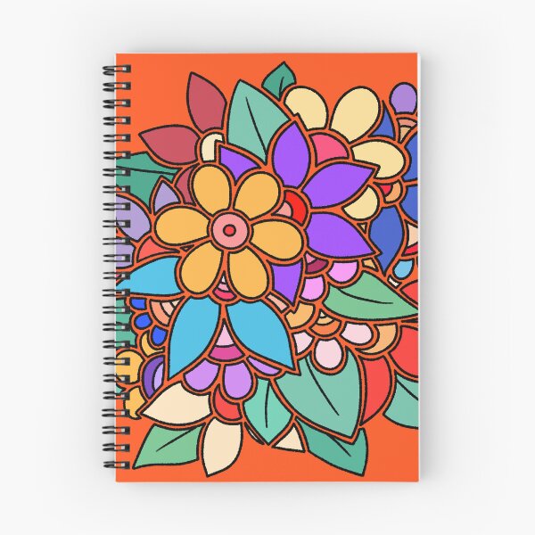 Item preview, Boho Colorful Floral Garden - Hand Drawn Aesthetic Art designed and sold by ubborn.