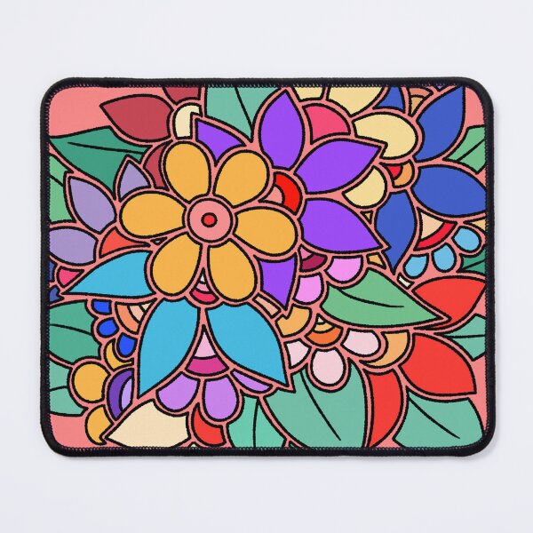 Item preview, Boho Colorful Floral Garden - Hand Drawn Aesthetic Art designed and sold by ubborn.