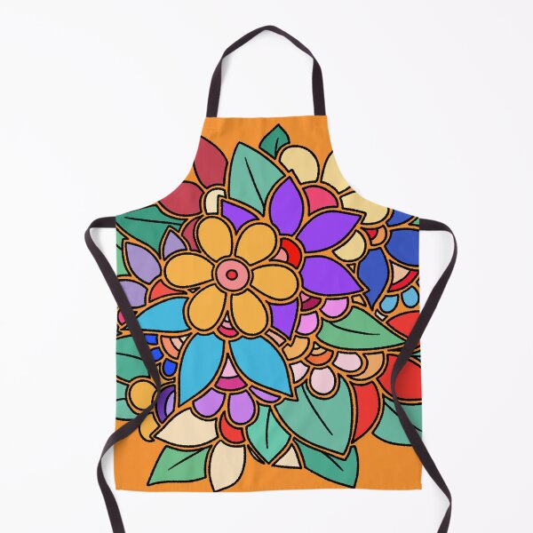 Item preview, Boho Colorful Floral Garden - Hand Drawn Aesthetic Art designed and sold by ubborn.