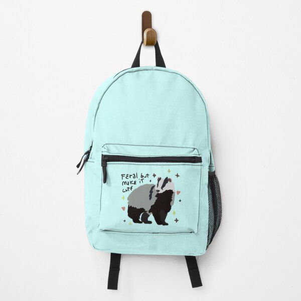 Item preview, Feral But Make It Cute — Badger Illustration Funny Animal Sticker | Goblincore Humor, Cottagecore Gift designed and sold by ArtofDari.