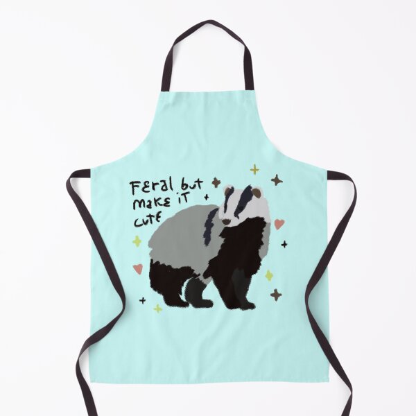 Item preview, Feral But Make It Cute — Badger Illustration Funny Animal Sticker | Goblincore Humor, Cottagecore Gift designed and sold by ArtofDari.