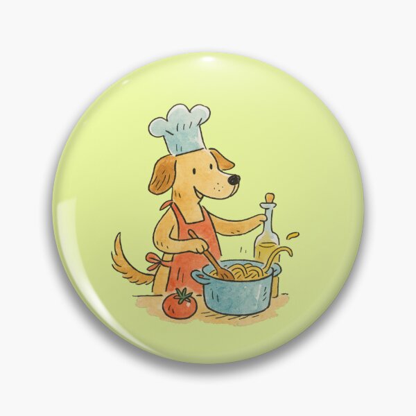 Item preview, Dog Cook Spaghetti Pasta Kitchen Saying designed and sold by Mauswohn.
