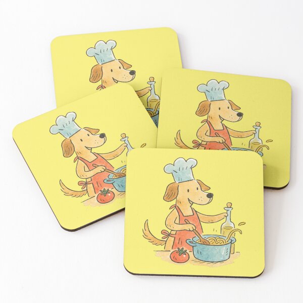 Item preview, Dog Cook Spaghetti Pasta Kitchen Saying designed and sold by Mauswohn.