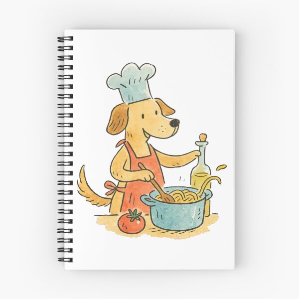 Item preview, Dog Cook Spaghetti Pasta Kitchen Saying designed and sold by Mauswohn.