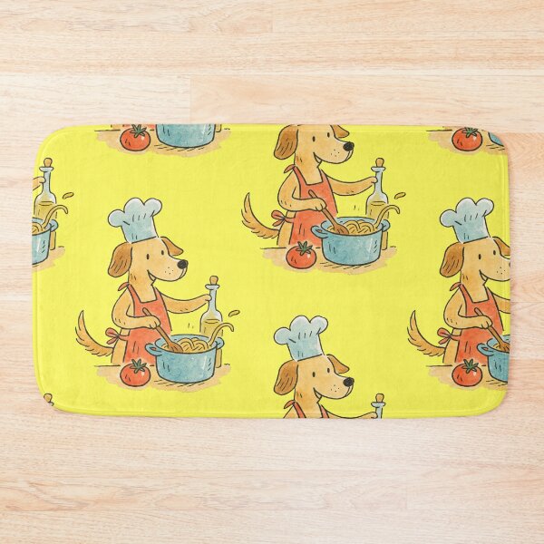 Item preview, Dog Cook Spaghetti Pasta Kitchen Saying designed and sold by Mauswohn.