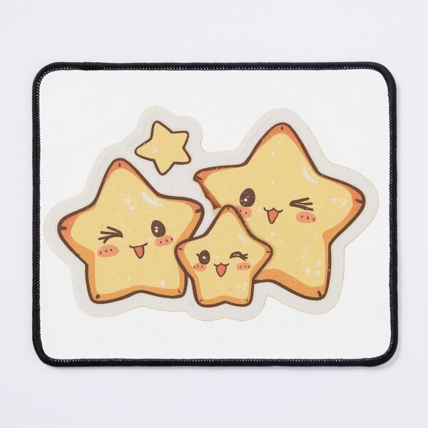 Item preview, Kawaii Star Family Cute Smiling Stars Group Funny Face Yellow Star Sticker Art designed and sold by Cosmic Zodiac Studio.