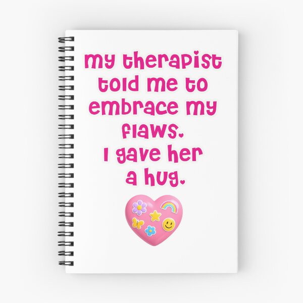 Item preview, Embrace Your Flaws Therapist Hug Saying designed and sold by Mauswohn.