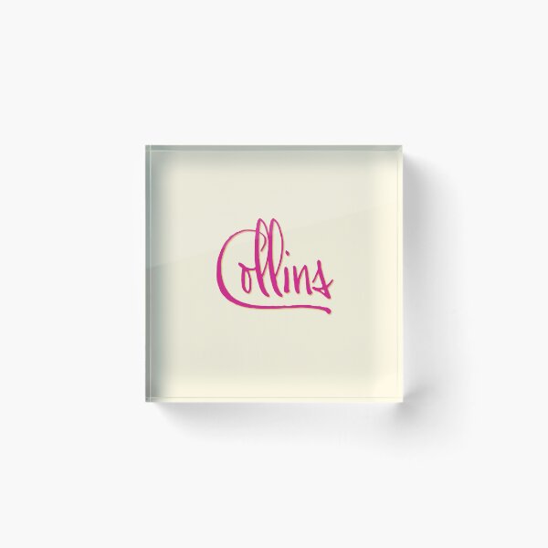 Item preview, COLLINS personalized type design designed and sold by CharlottePlaceArt.